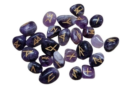 Amethyst Rune Stone Set