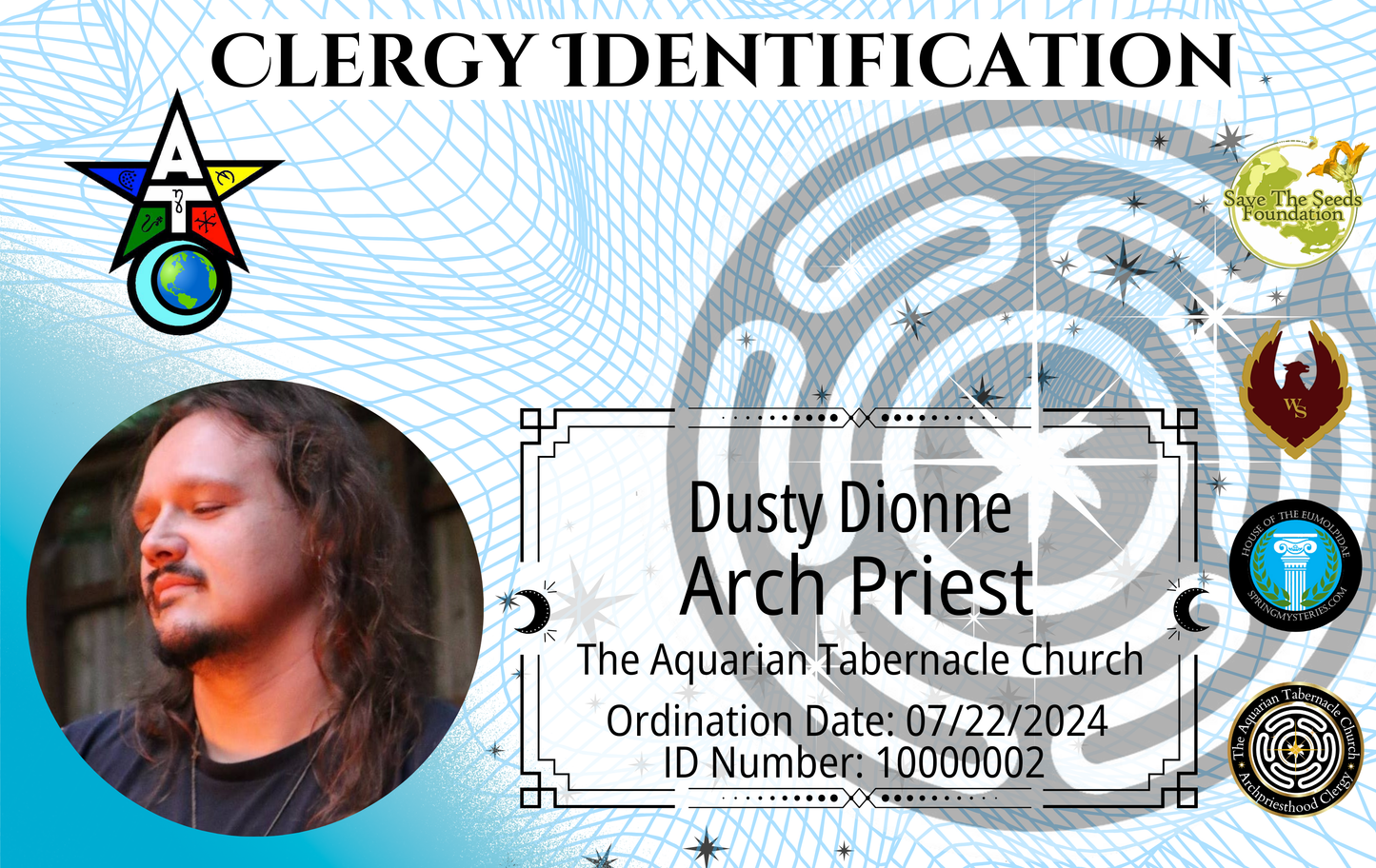 Identification ID Cards (Member, Student & Clergy) FILL OUT FORM IN PRODUCT DESCRIPTION