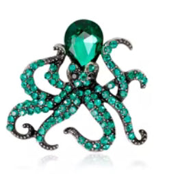 Octopus brooch