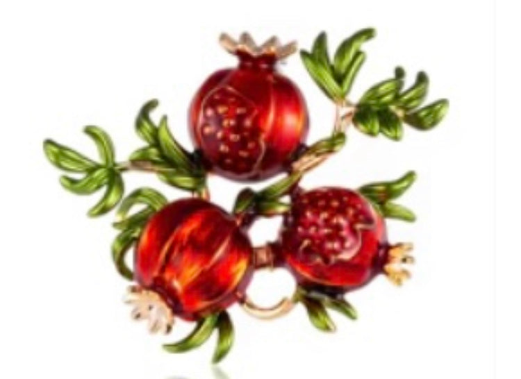 Pomegranate Branch Brooch