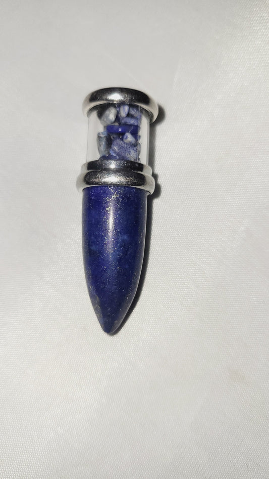 Lapis Lazuli Bullet Pendant