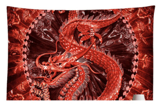 Red Dragon Altar Cloth