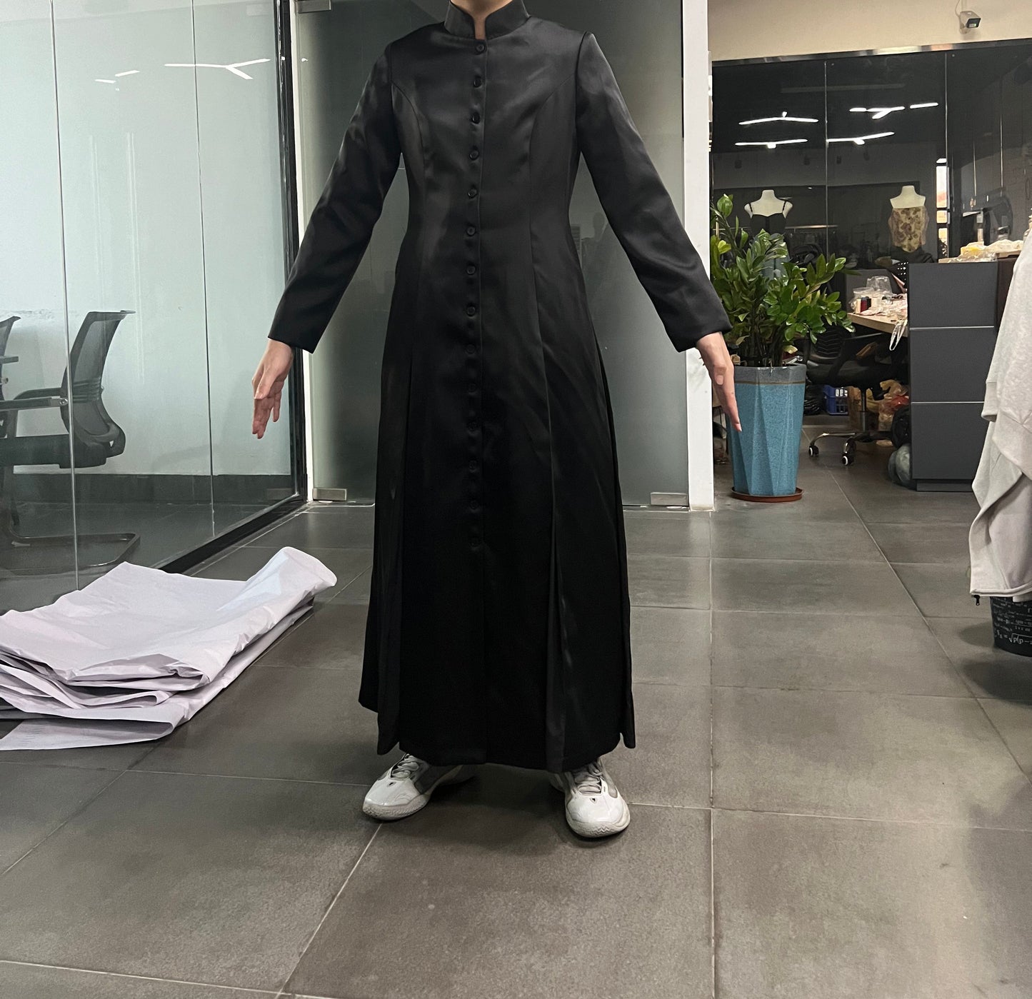 Picture rom Manufacturer while in process. Please note Model is male, while robe is for female.
