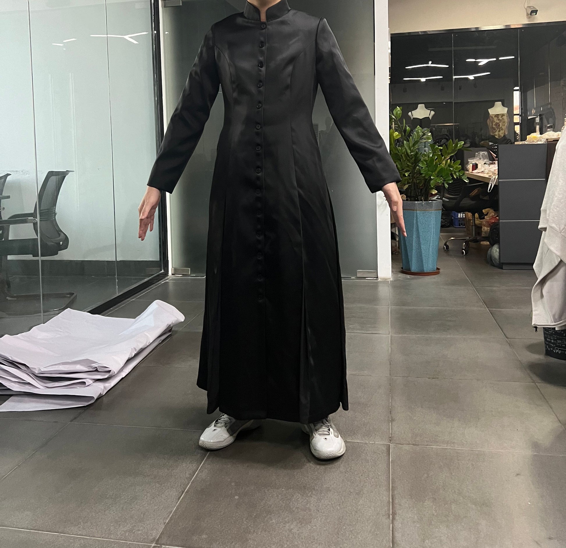 Picture rom Manufacturer while in process. Please note Model is male, while robe is for female.