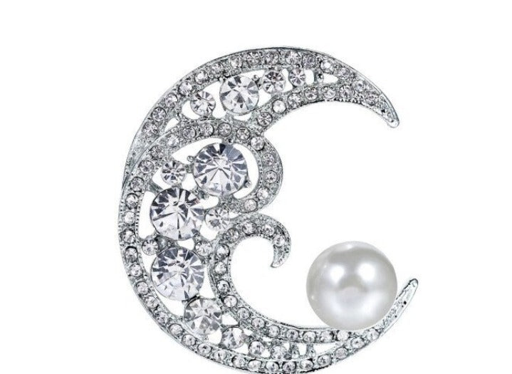 Artemis Moon Brooch