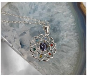 Chakra Lotus Flower Necklace