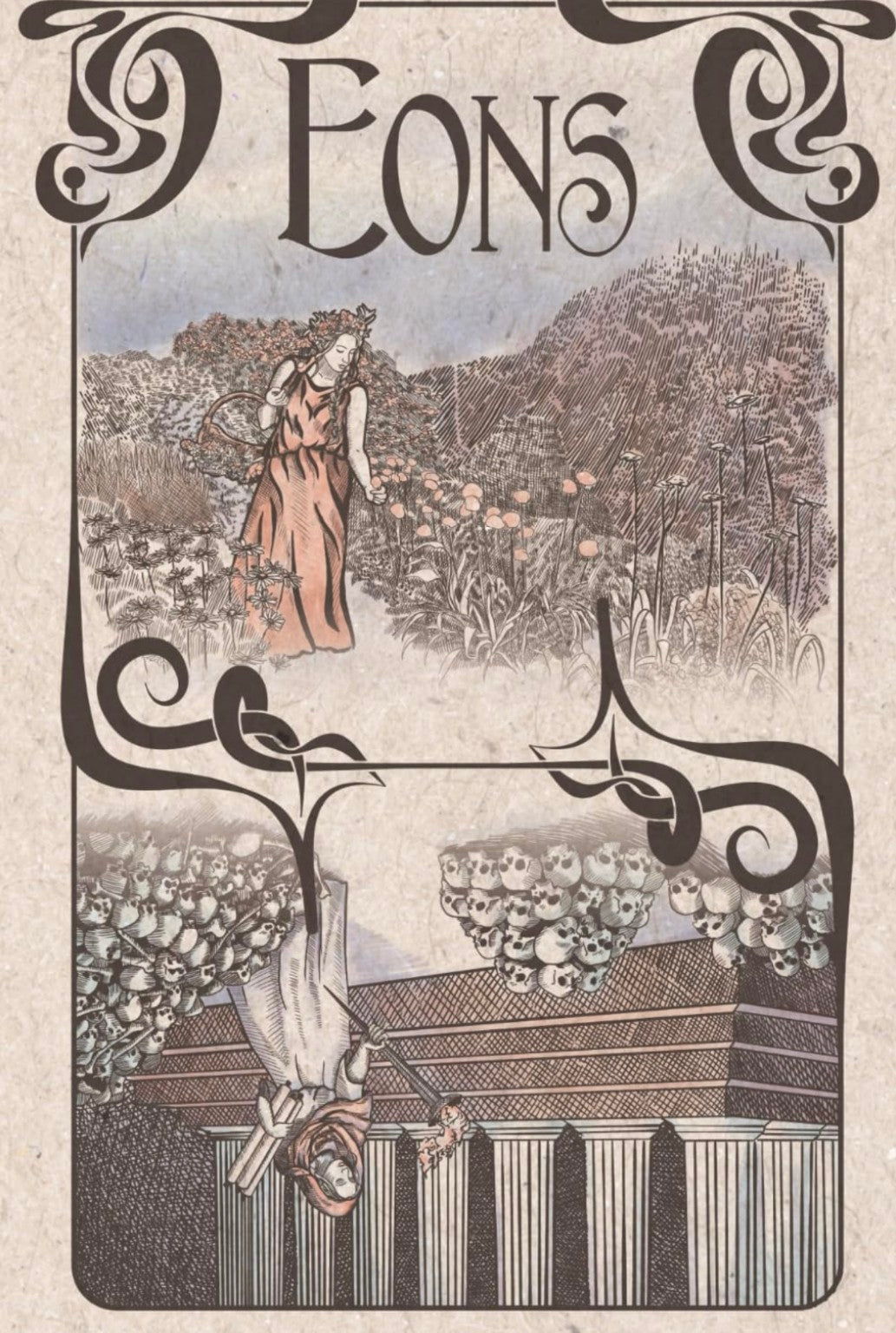 Eons poetry collection by Diana Rowan front cover