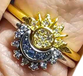 Moon & Sun Ring Set