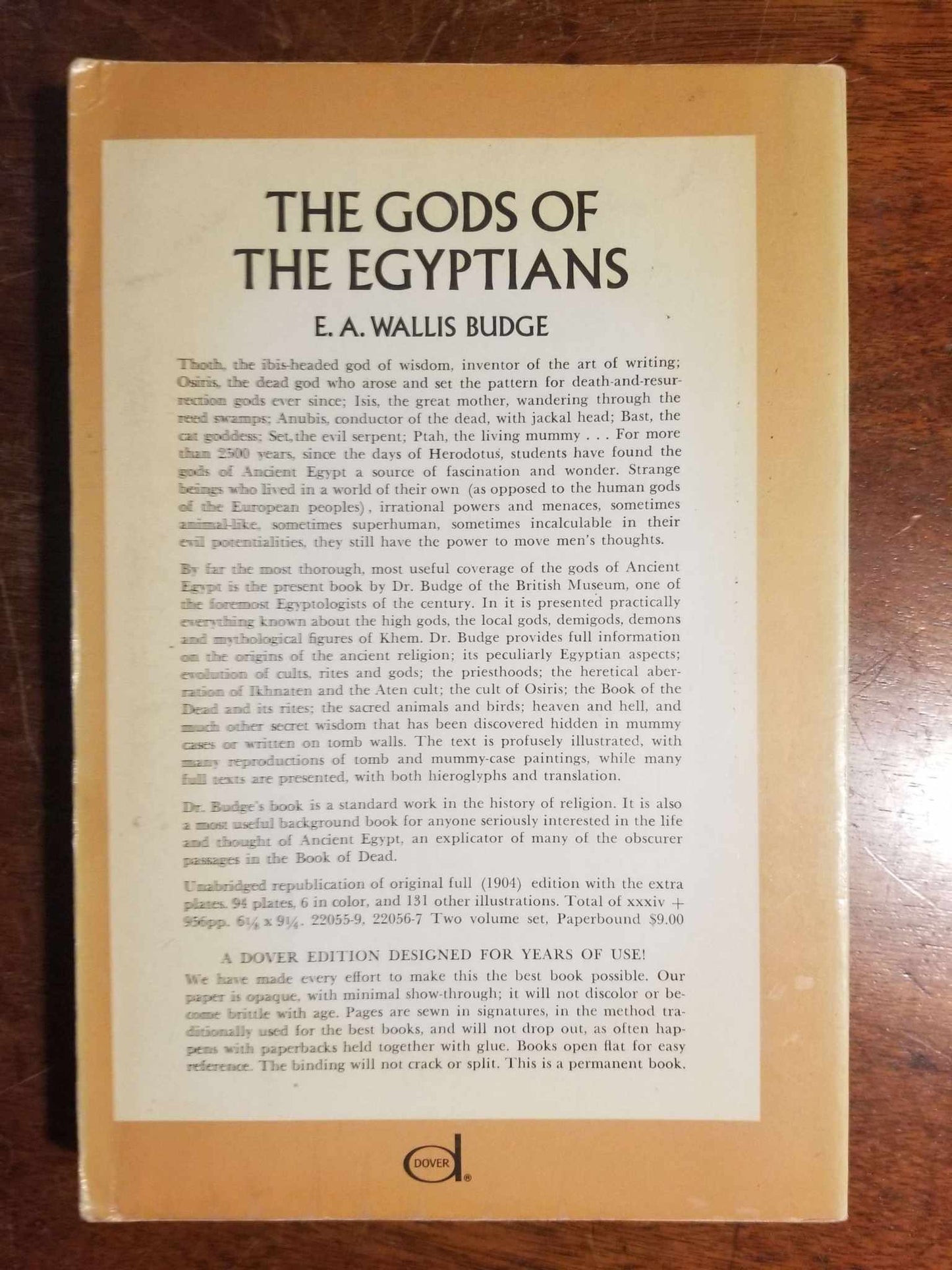 The Gods of the Egyptians, Volume 2 by E. A. Wallis Budge