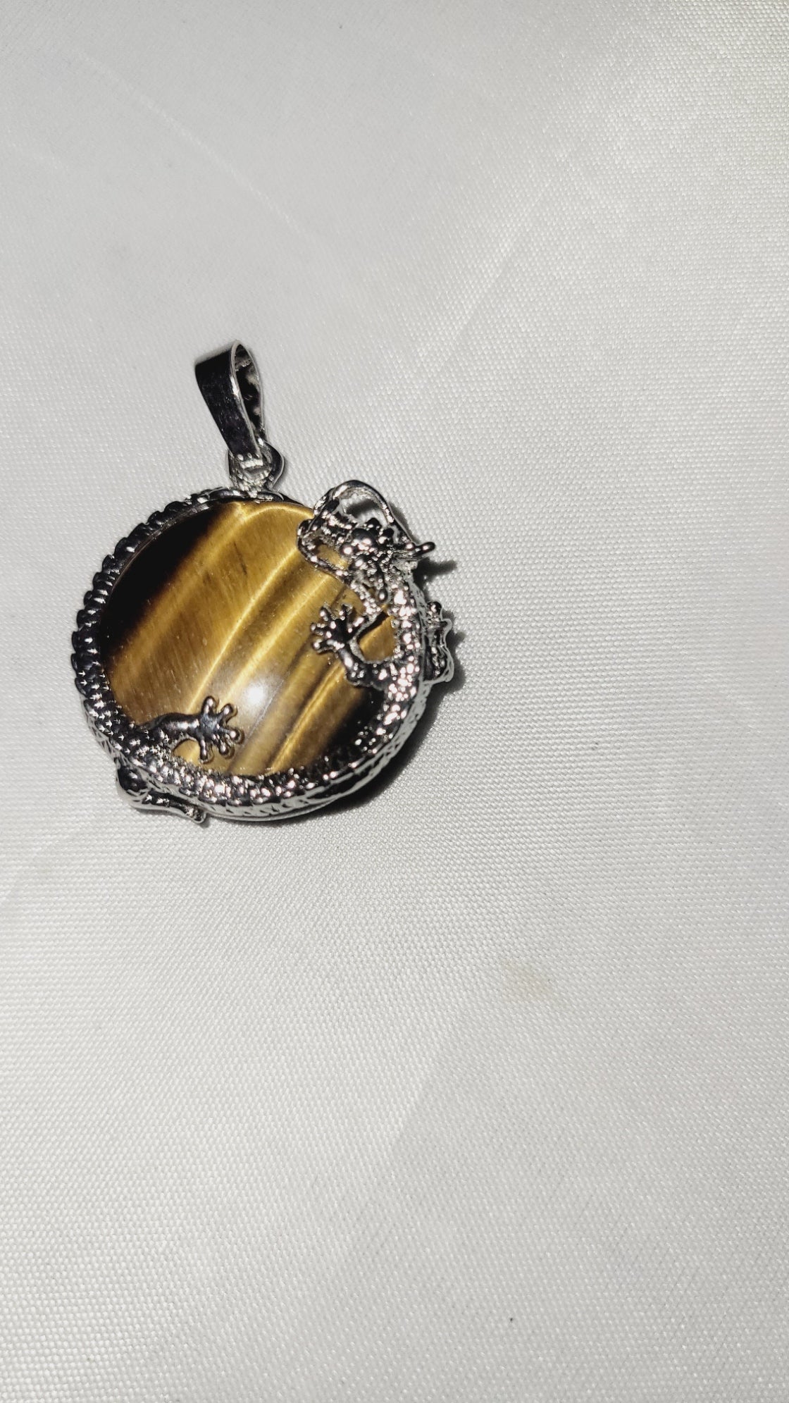 Tiger Eye Dragon Pendant